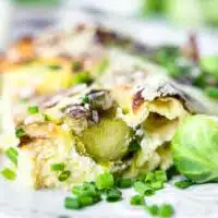 Brussel Sprouts Oven Gratin