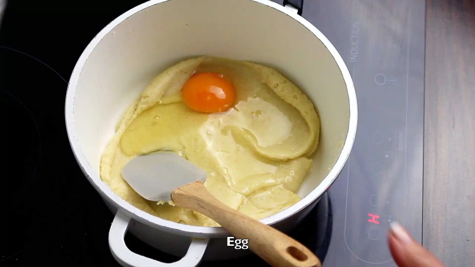 Keto Bacon Fathead Pizza Dough Recipe adding eggs