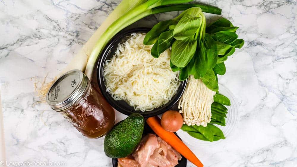 Keto Ramen Noodles ingredients you need 