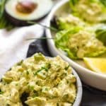 Avocado egg salad keto and healthy