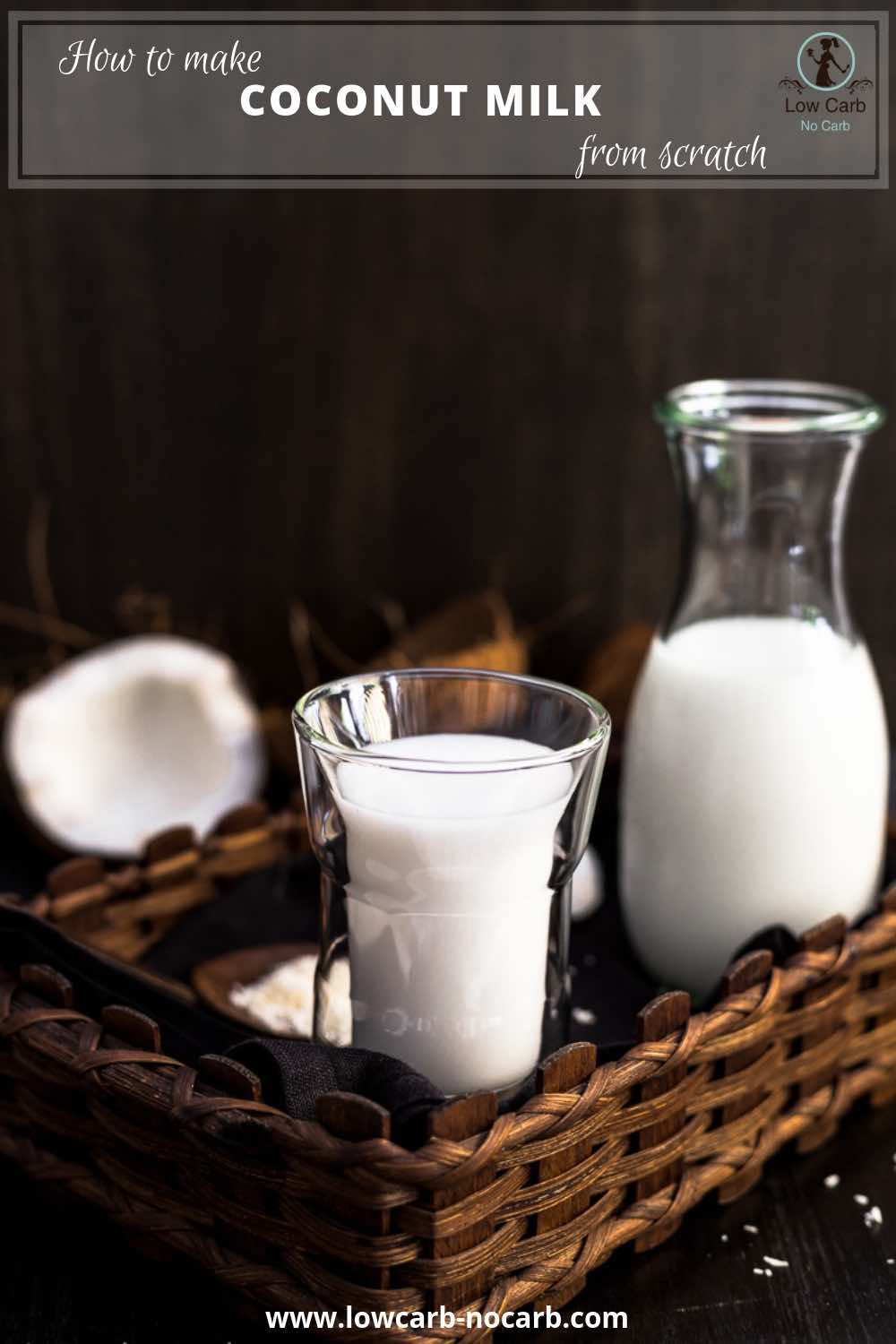 How to make Coconut Milk from scratch pin image