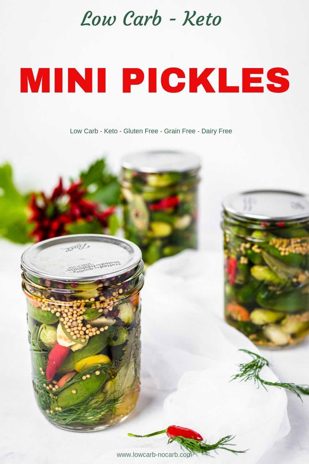 Mini Keto Pickles
