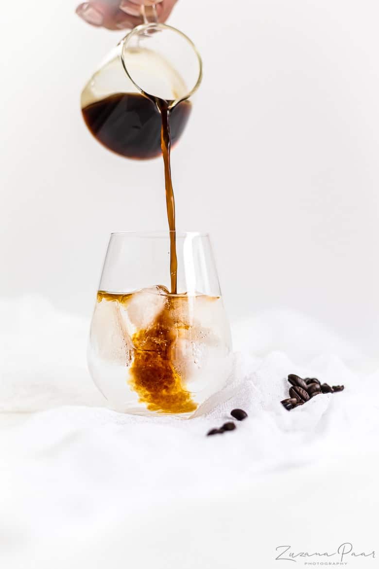 Cold Brew Coffee poured over ice