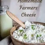 Low Carb Farmers Cheese in a bowl.