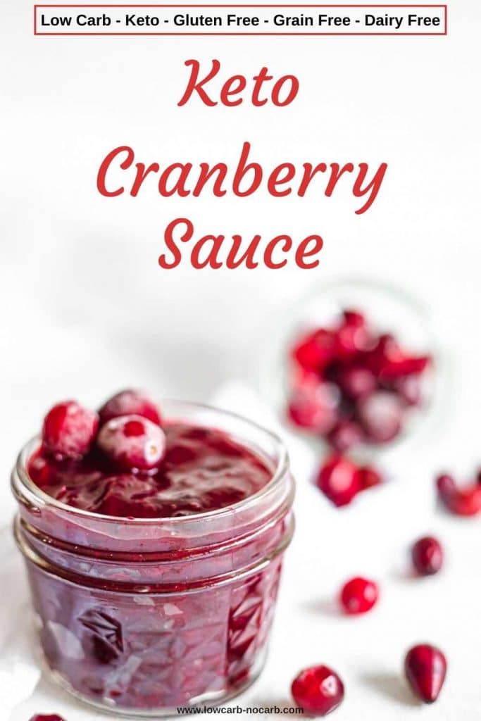 Brown Sugar Cranberry Sauce in a jar