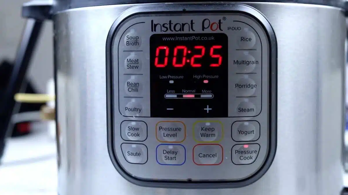 Pressure cooking inside the Instant Pot
