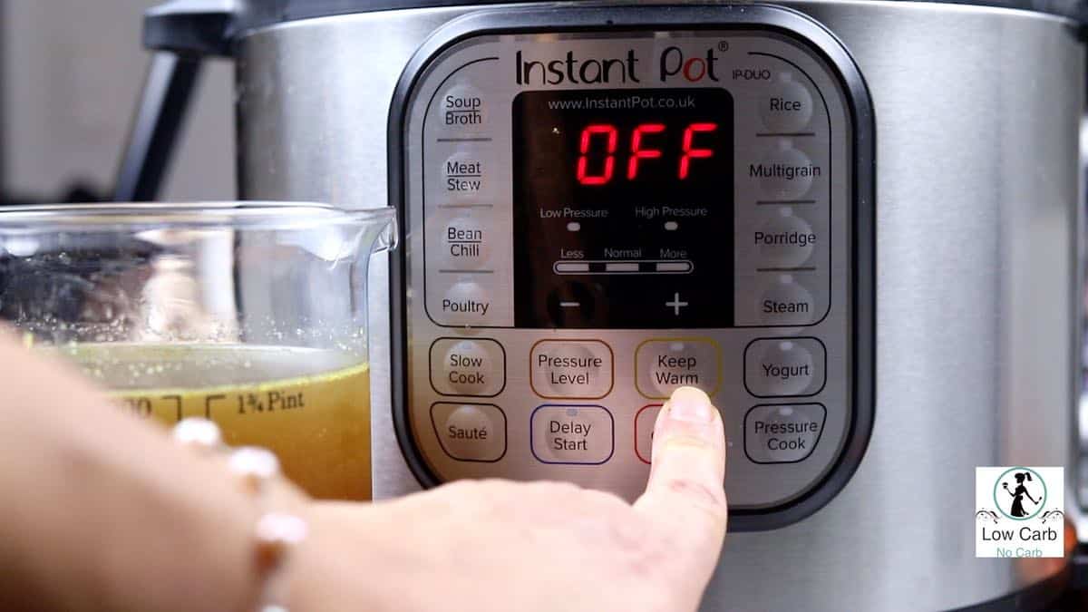 Switching the Instant Pot off