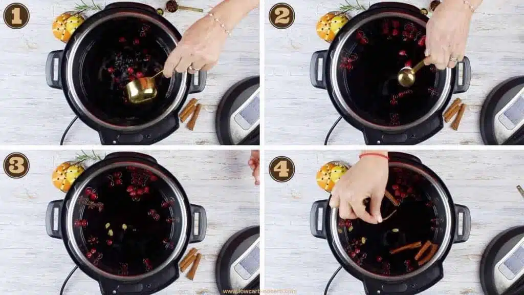 Preparing mulled wine in an Instant Pot