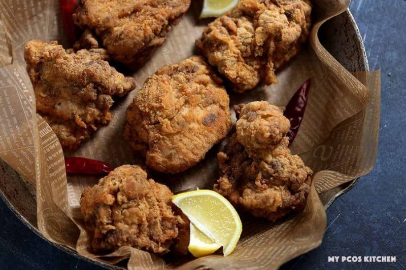 mini keto Fried Chicken food