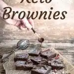 Spicy Keto Brownies dripping chocolate on