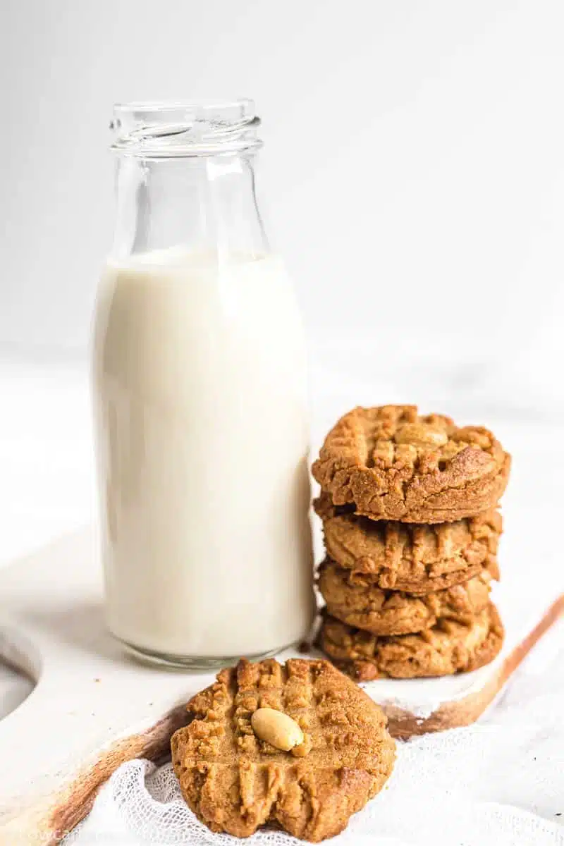 Keto Cookies read to enjoy for Breakfast with milk