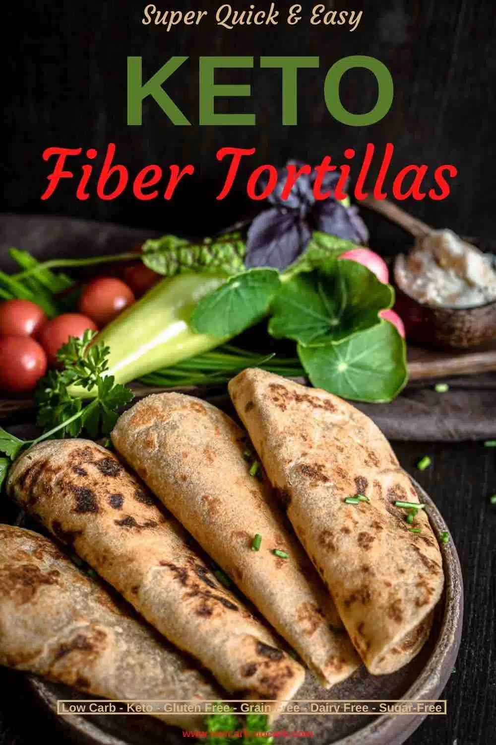 Rustic looking Tortilla filled with Fiber