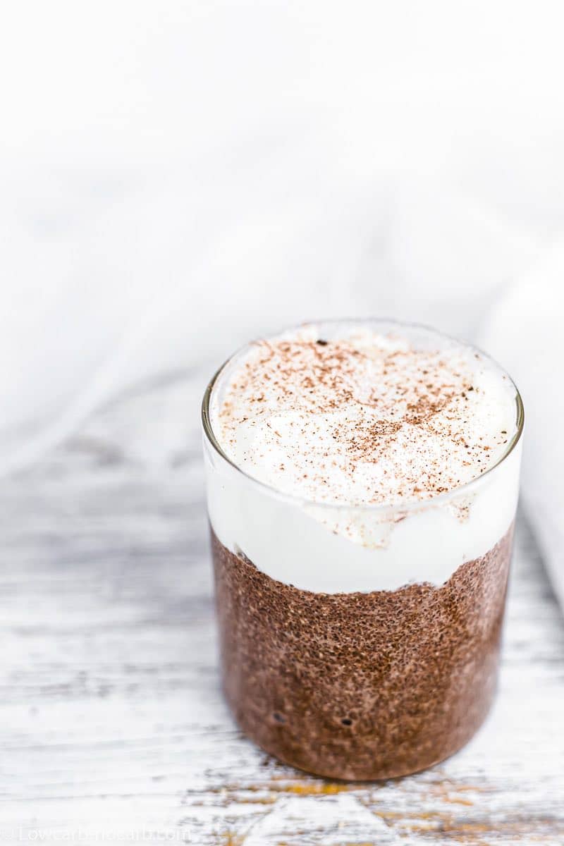Blender Chocolate Pudding with cocoa powder