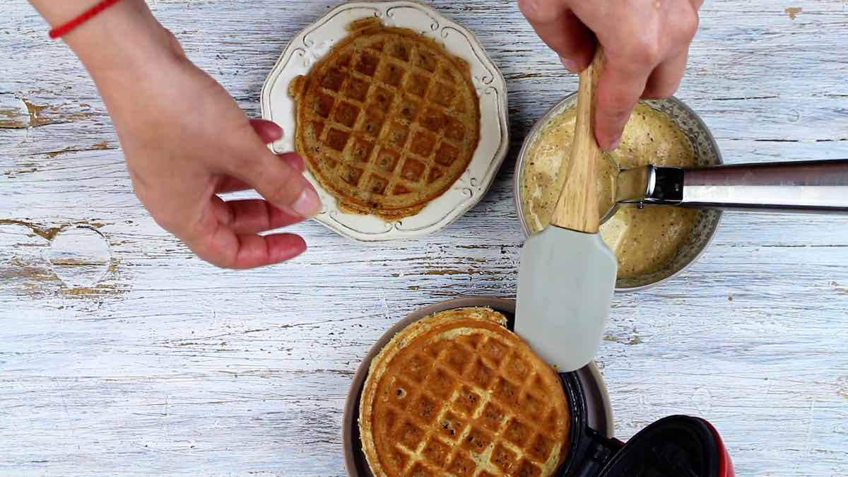 Chaffle Recipe with Almond Flour on a dash mini maker