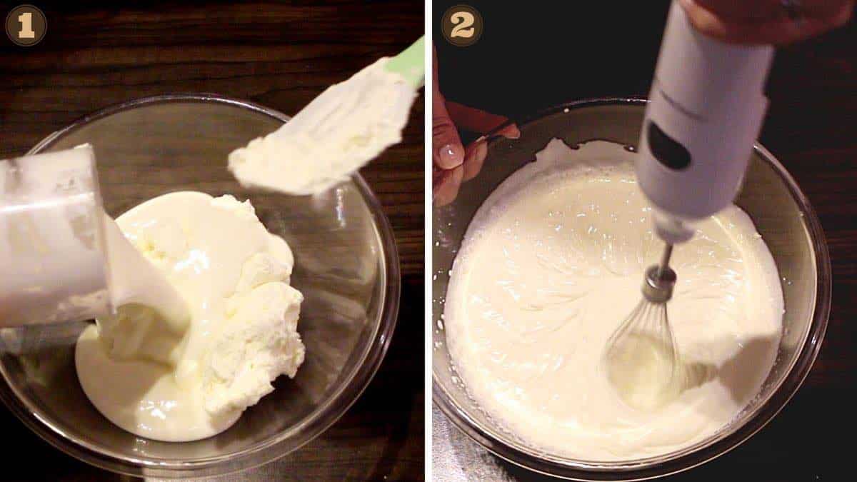 Keto Sour Cream Jello Cake whipping cream and sour cream