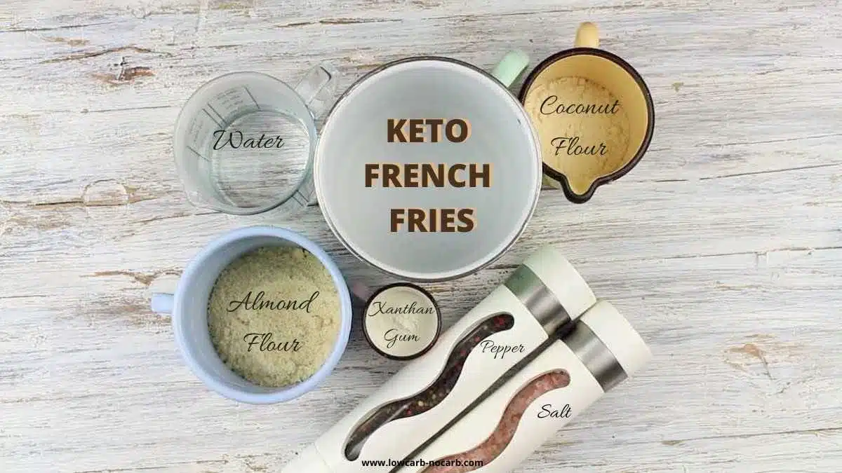 Best Low Carb French Fries ingredients needed