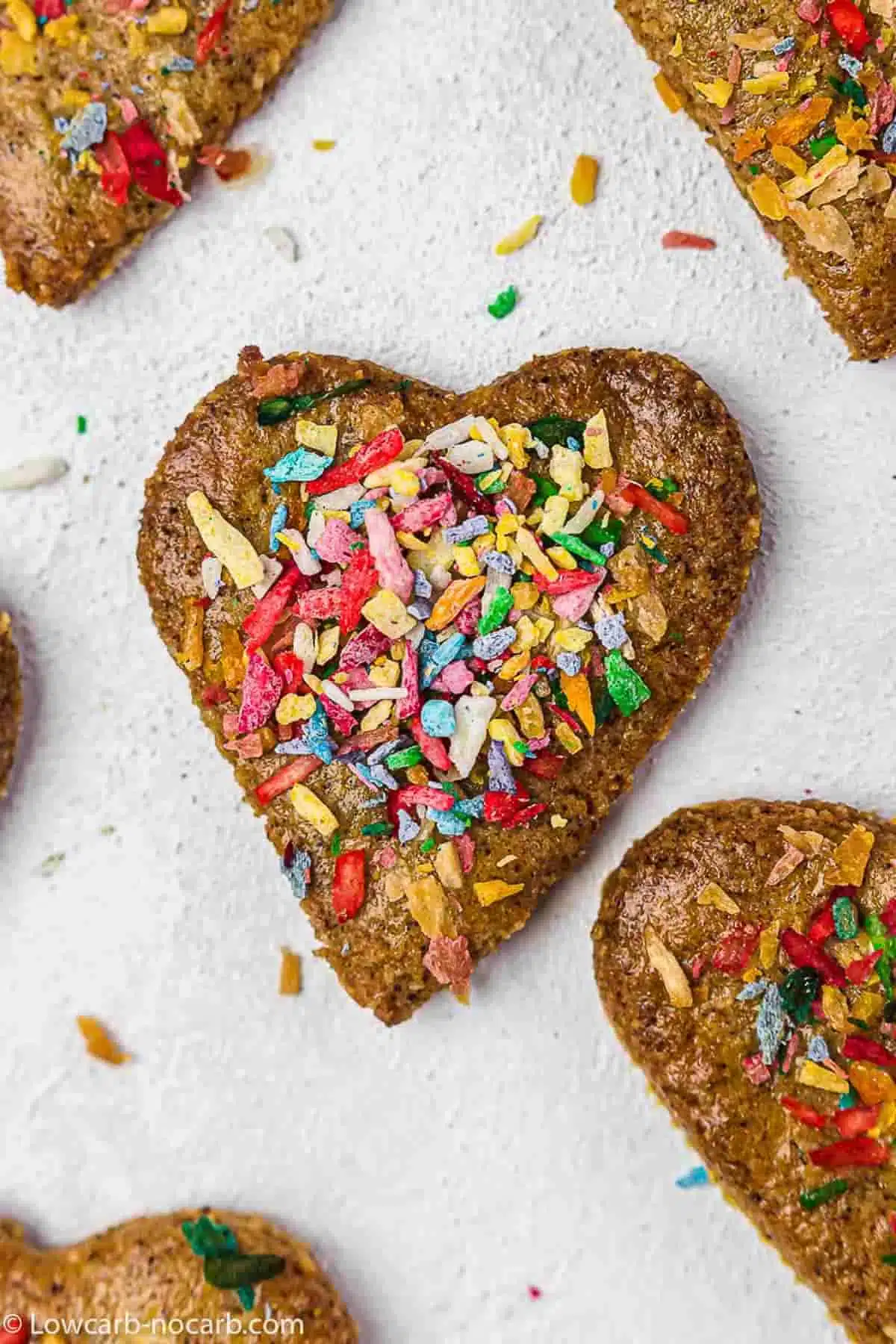 gingerbread cookies gluten-free with Sugar-Free Sprinkles on top
