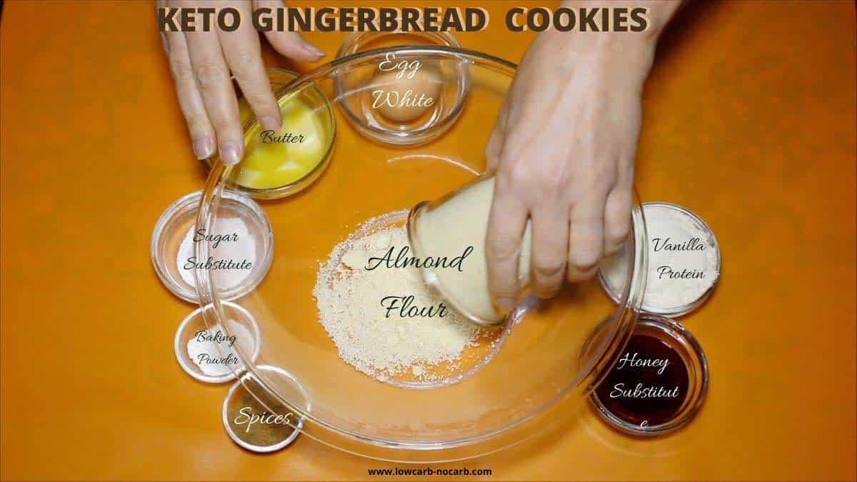 Keto Christmas Cookies ingredients needed