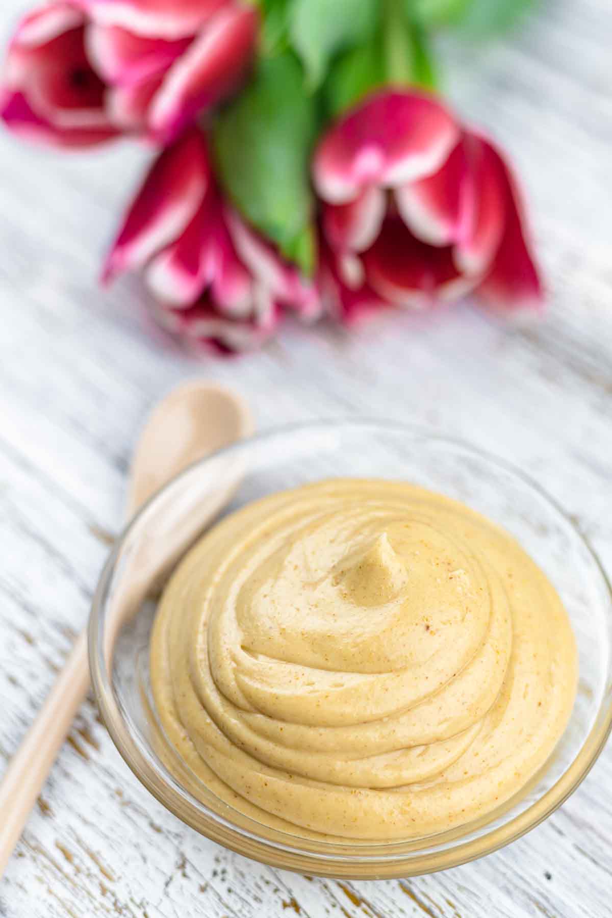 Quick and Easy Keto Peanut Butter Mousse in a bowl