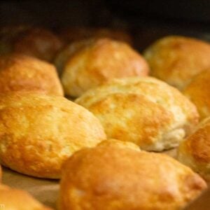 Low Carb Yogurt Buns in the oven