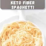 Keto Pasta Noodles on a white plate