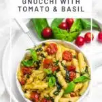 Homemade Keto Gnocchi tomato and basil