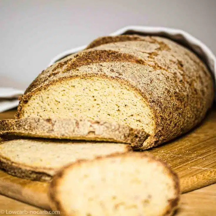 Low Carb Fiber Bread ready to serve