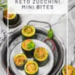 Quick & Easy Keto Zucchini Mini Bites served as appetizer