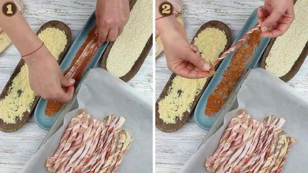 Bacon Twists with Tajin seasoning