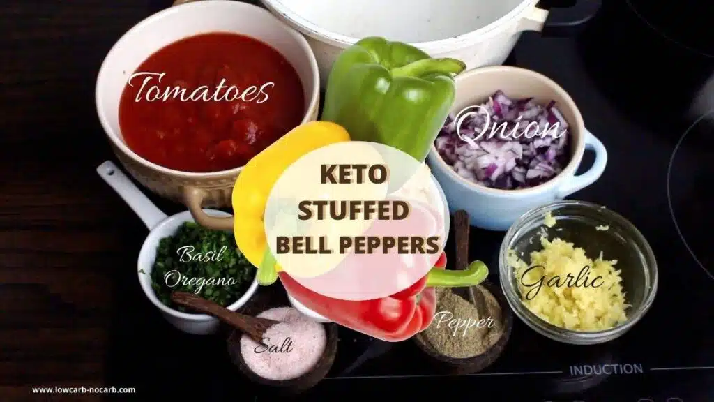Easy Keto-Friendly Stuffed peppers ingredients needed
