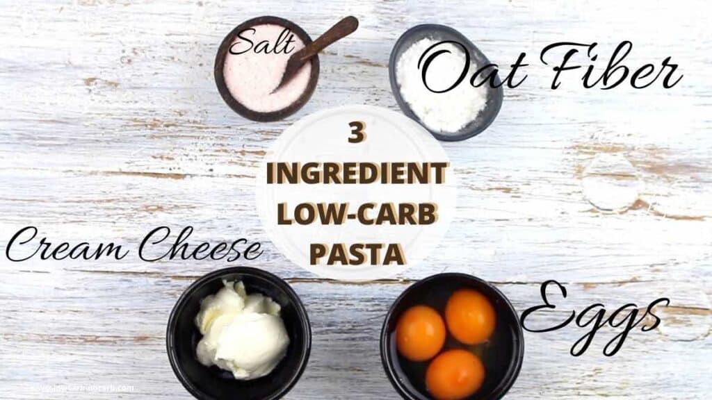 Butterfly Low Carb Pasta ingredients needed