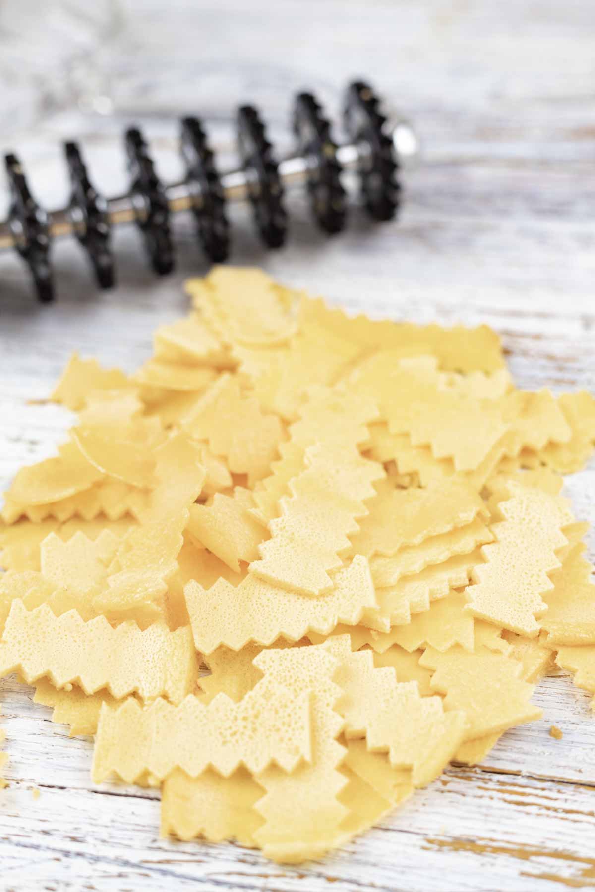 Butterfly Low Carb Pasta shaped into butterfly