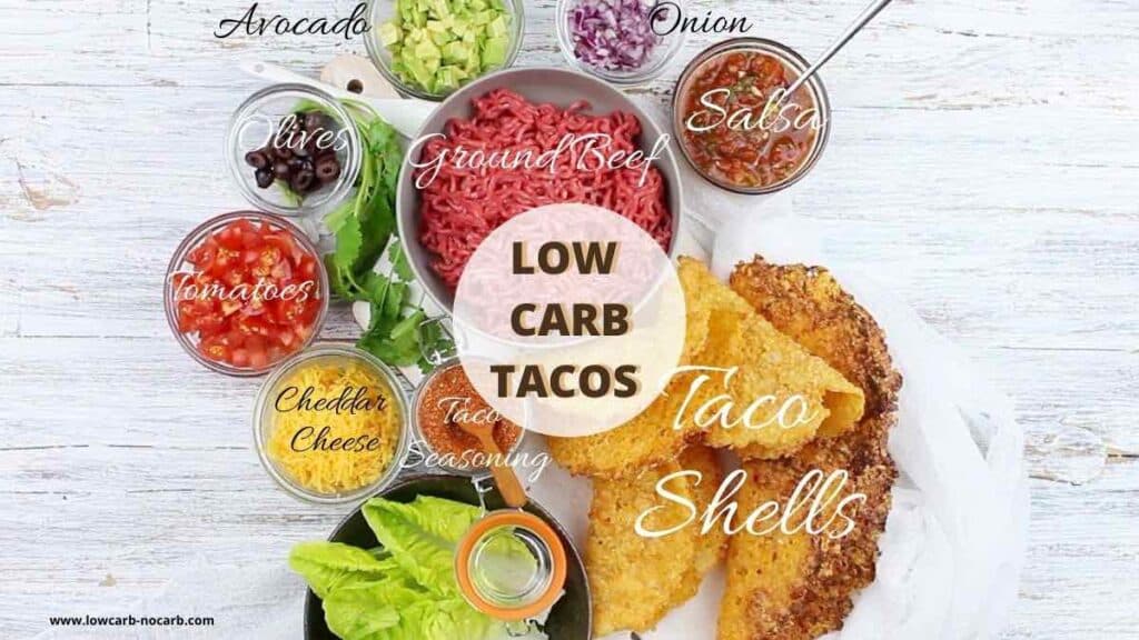 Homemade Keto Tacos ingredients needed