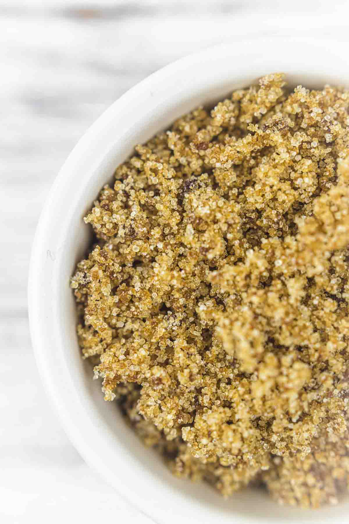 How To Make Keto Brown Sugar in a bowl