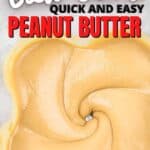 Keto Peanut Butter creamy in a blender