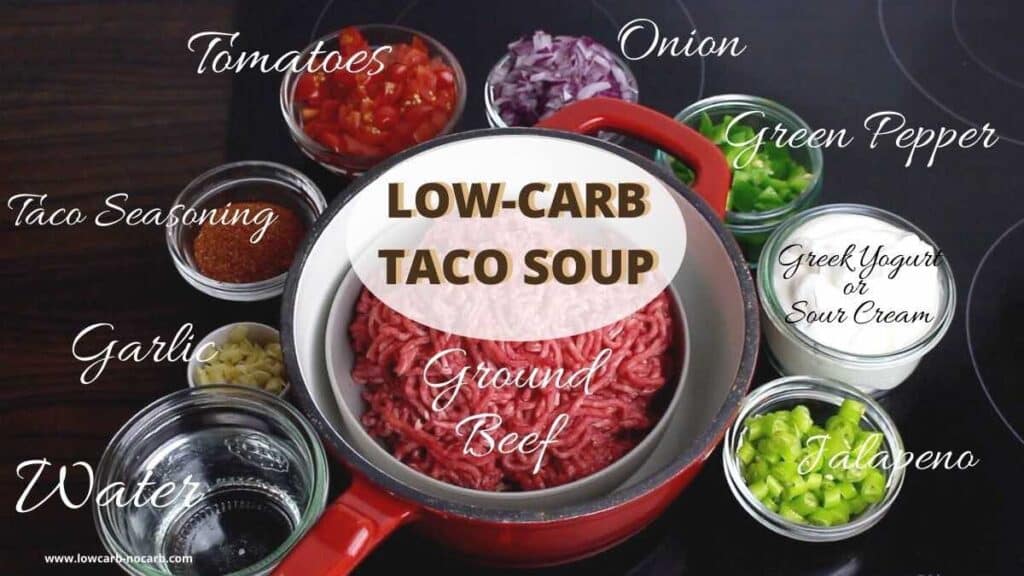 Recipe for easy Taco Soup ingredients needed