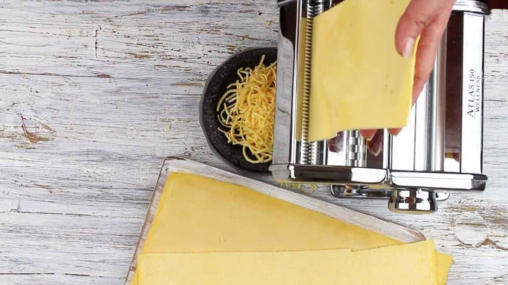 Oat Fiber Soup Noodles made with pasta machine