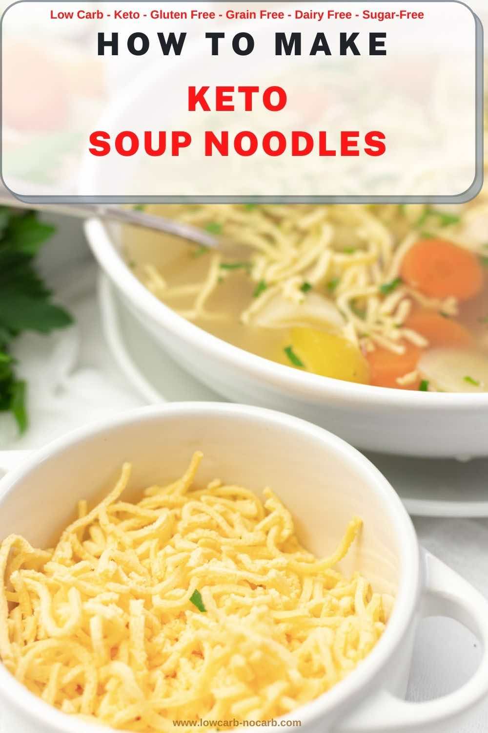 3 ingredients only soup noodles without flour