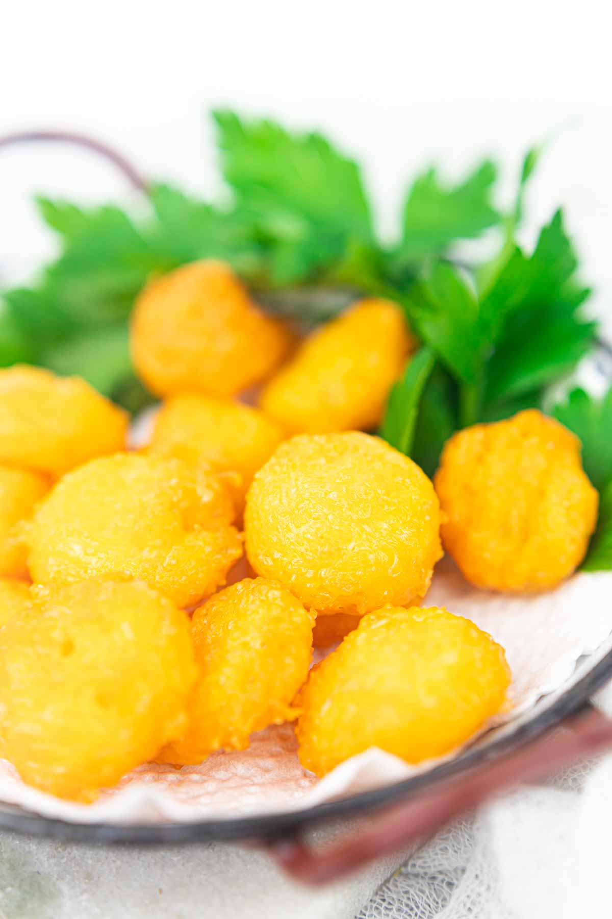 How to Fry Cheese balls in a bowl