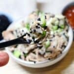 Healthy Tuna Salad scoop bite