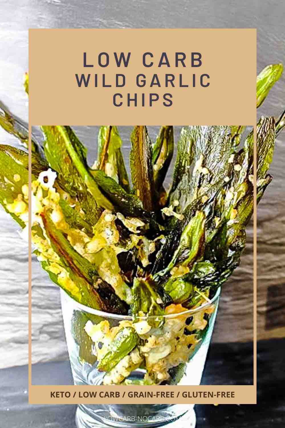 Recipe with Wild Garlic in a glass