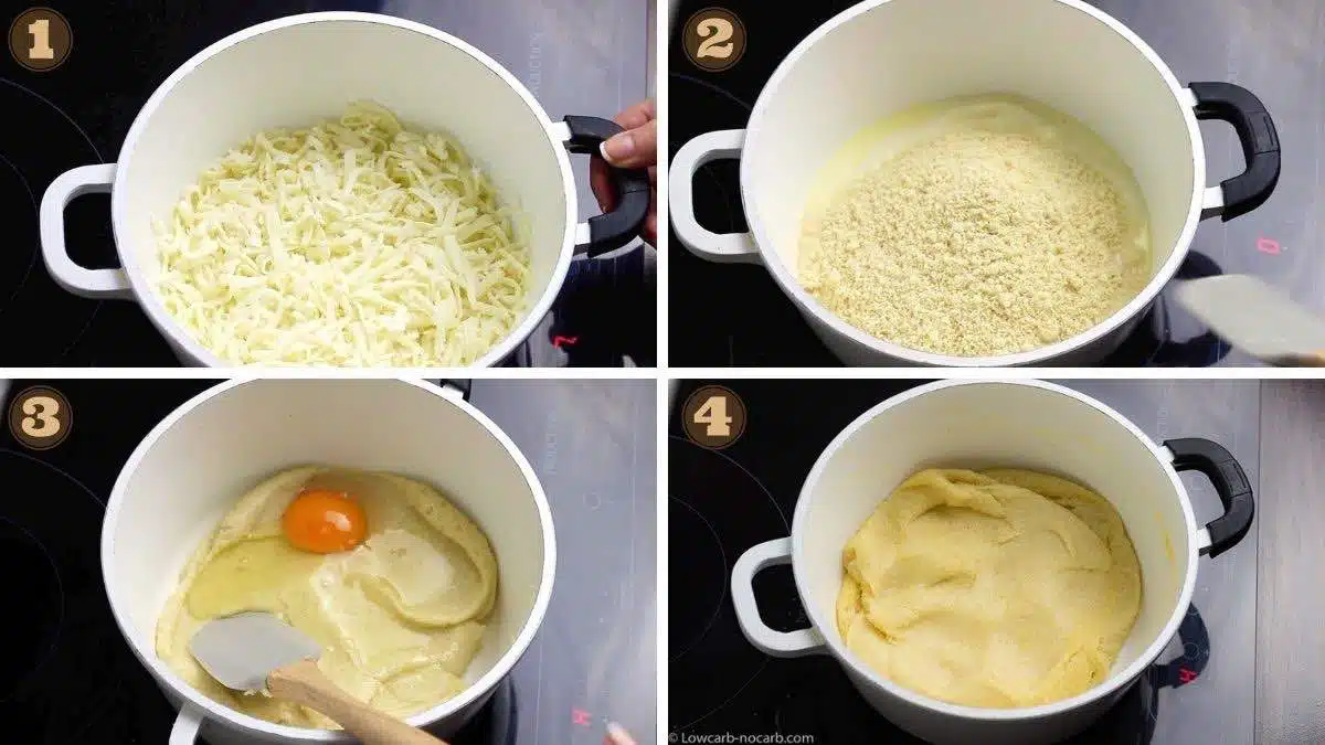 Fathead Dough Recipe steps on how to make.