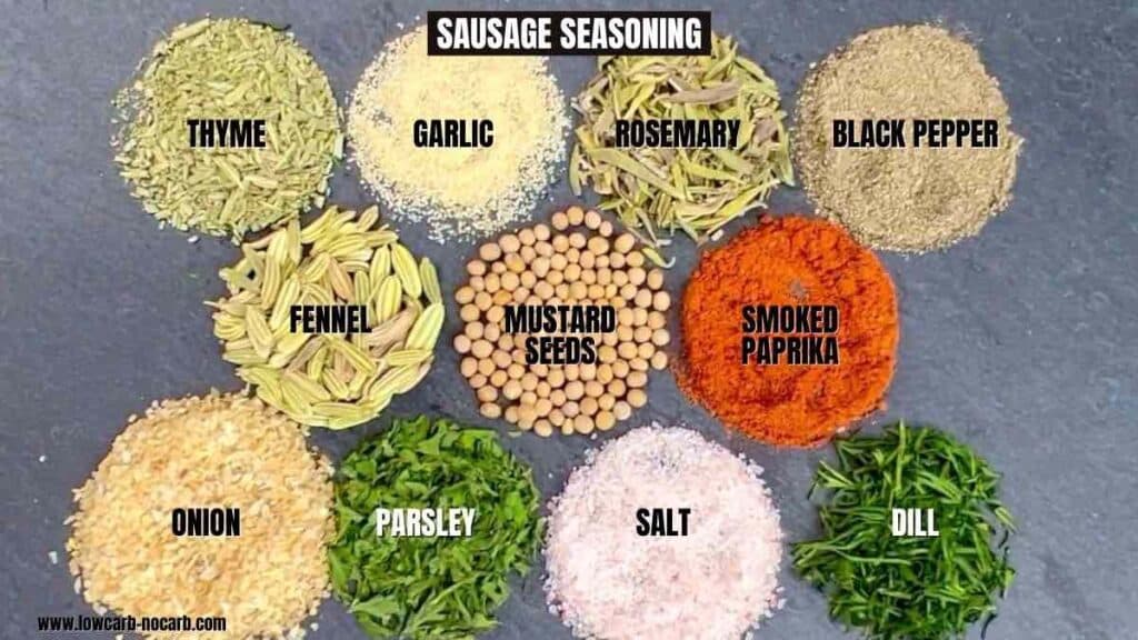 Spices in Sausage needed.