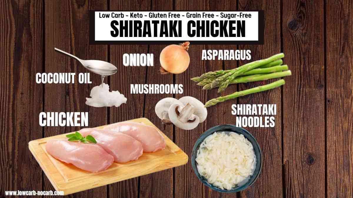 Tofu Shirataki Noodles Ingredients needed.