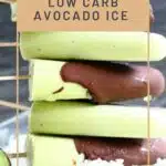 Best Popsicles made with avocado on top of each other.