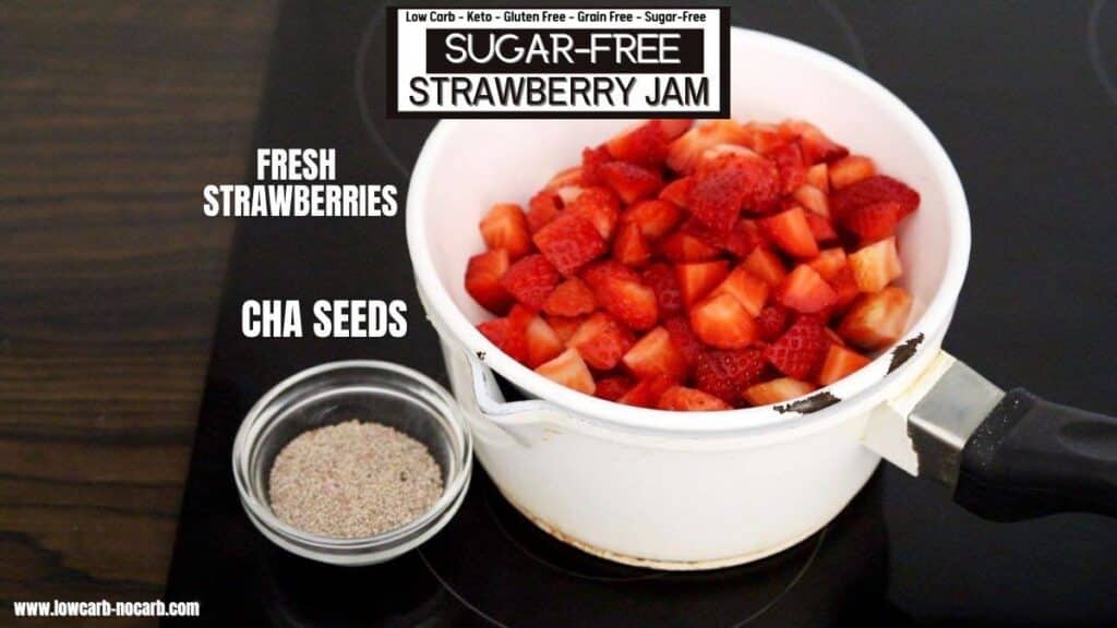 Making Strawberry Jam ingredients needed.