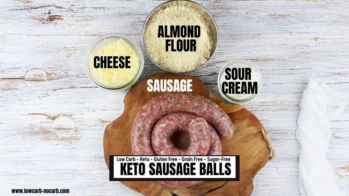 Sausage Cheese Balls ingredients needed.