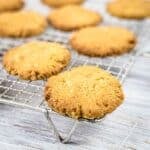 Low Carb Cookies on a cooling rack.