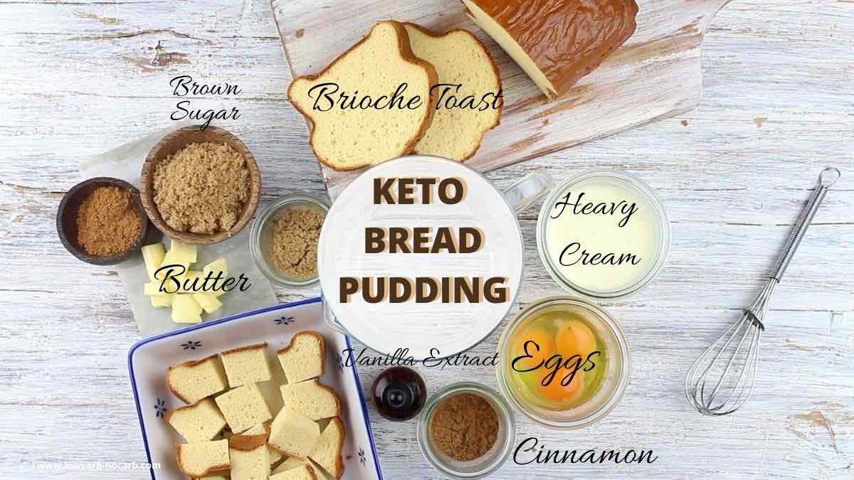 Keto French Toast Bake ingredients needed.