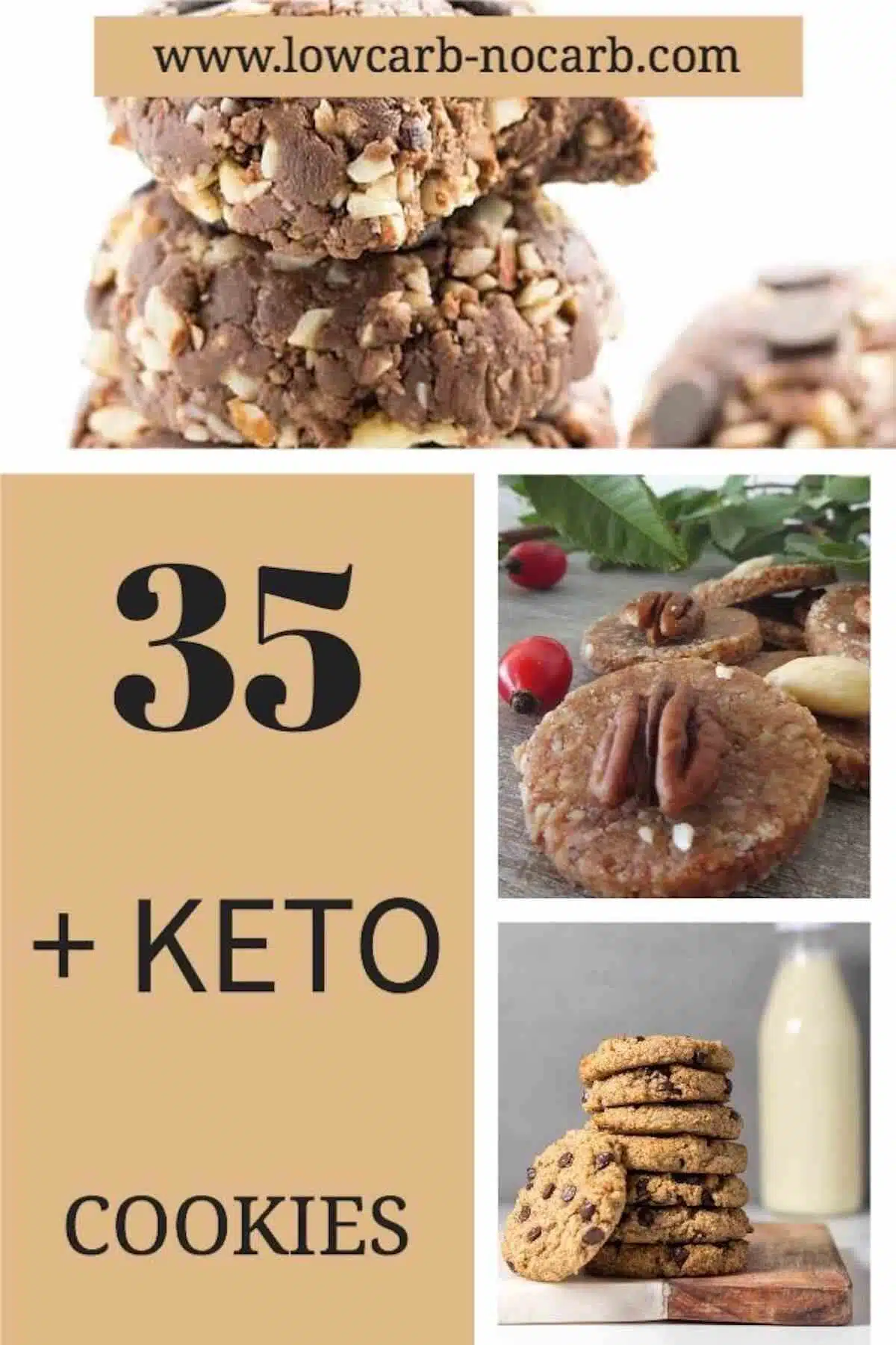 various keto cookies.